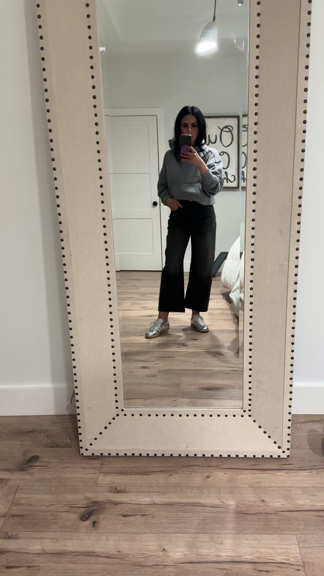Classic wardrobe everyday look —> jeans, gray hoodie & Adidas Sambas

#LTKmomlife #LTKOver40 #LTKootd