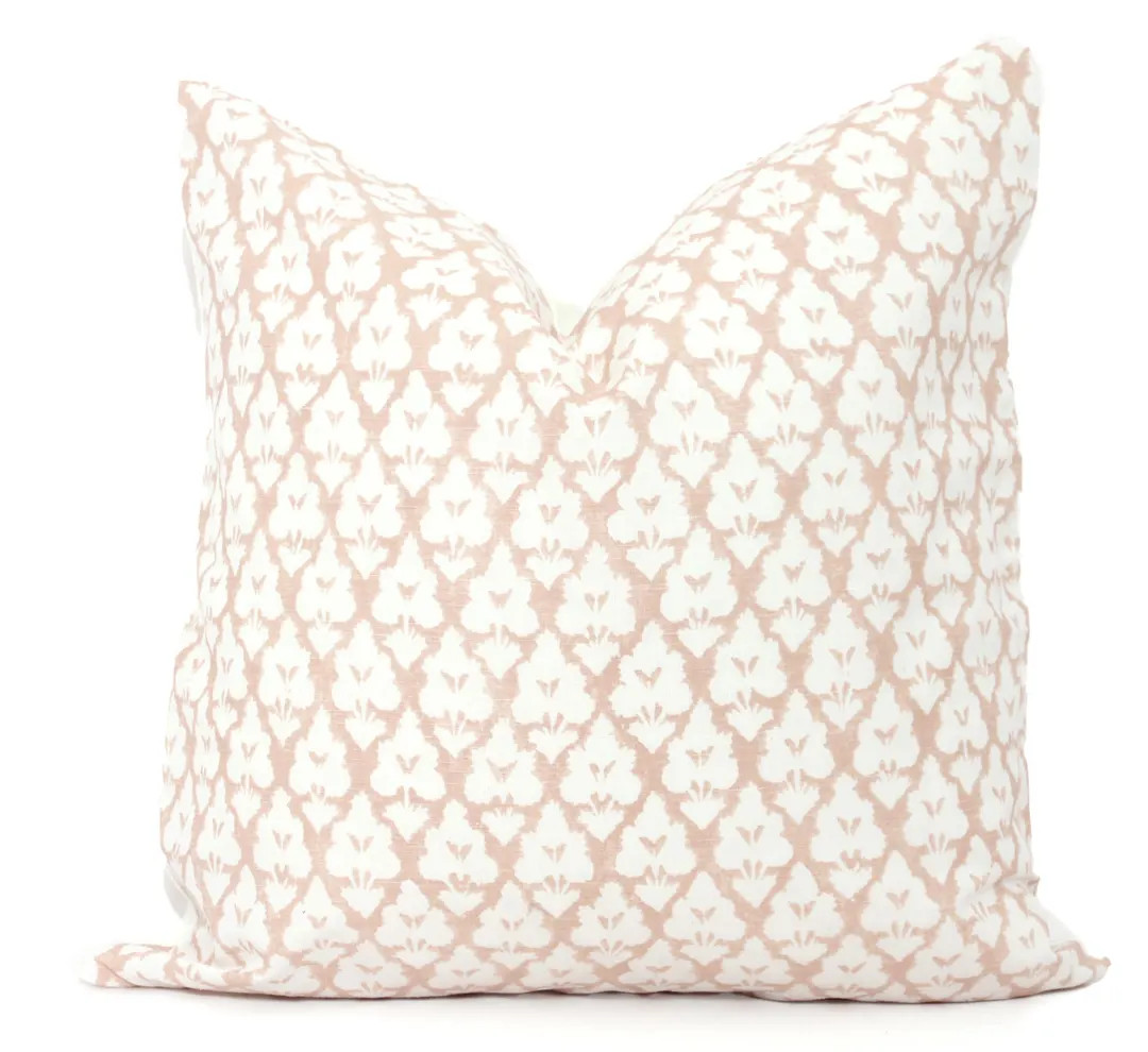 Anna French Arboreta Blush Decorative Pillow Cover 18x18, 20x20, 22x22, Euro or Lumbar Thibaut Cu... | Etsy (US)