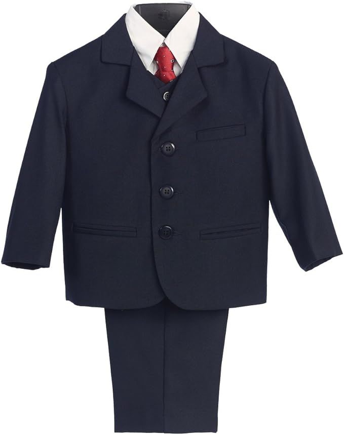 5 Piece Khaki Suit with Shirt, Vest, and Tie | Amazon (US)