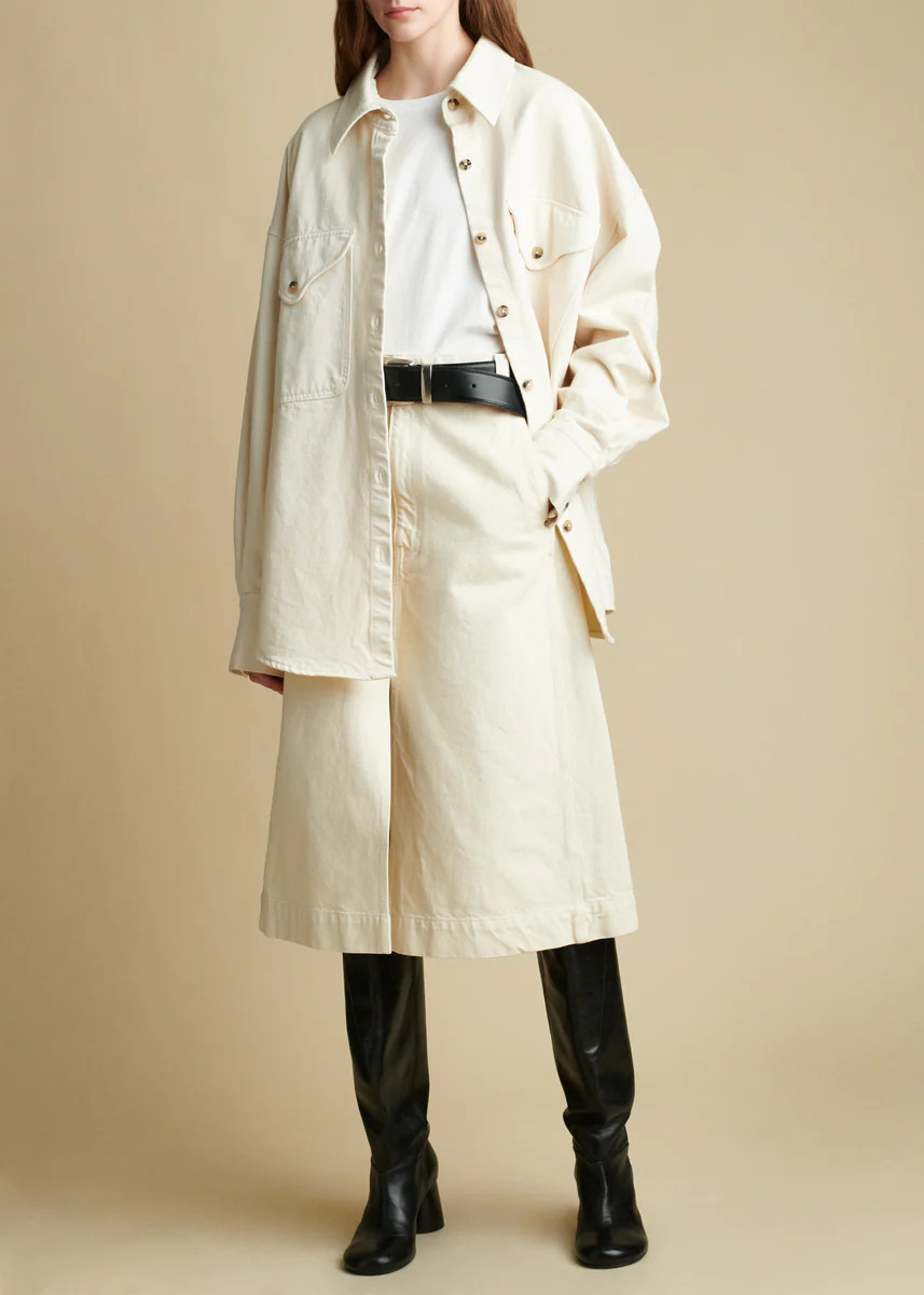 The Charlene Skirt in Ivory | Khaite