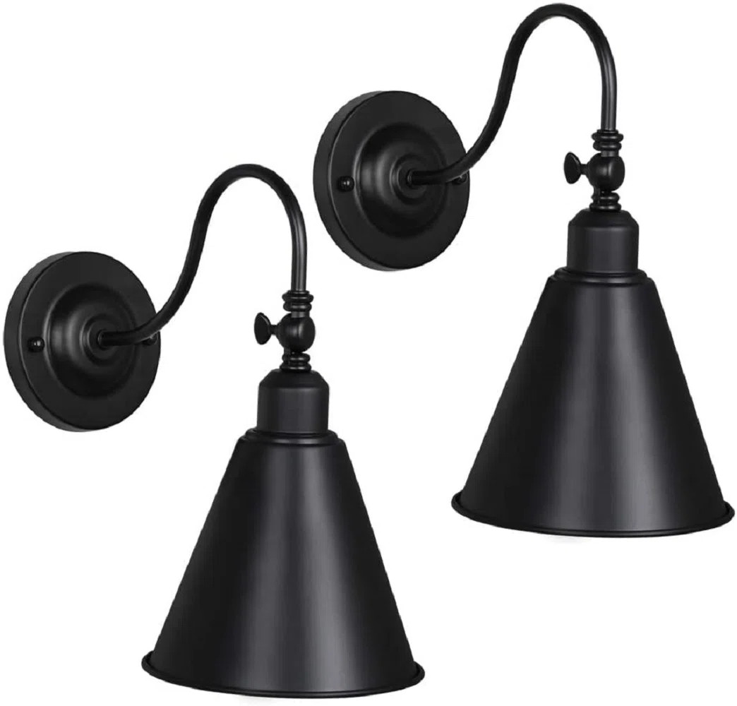 Ambrozy Steel Armed Sconce (Set of 2) | Wayfair North America