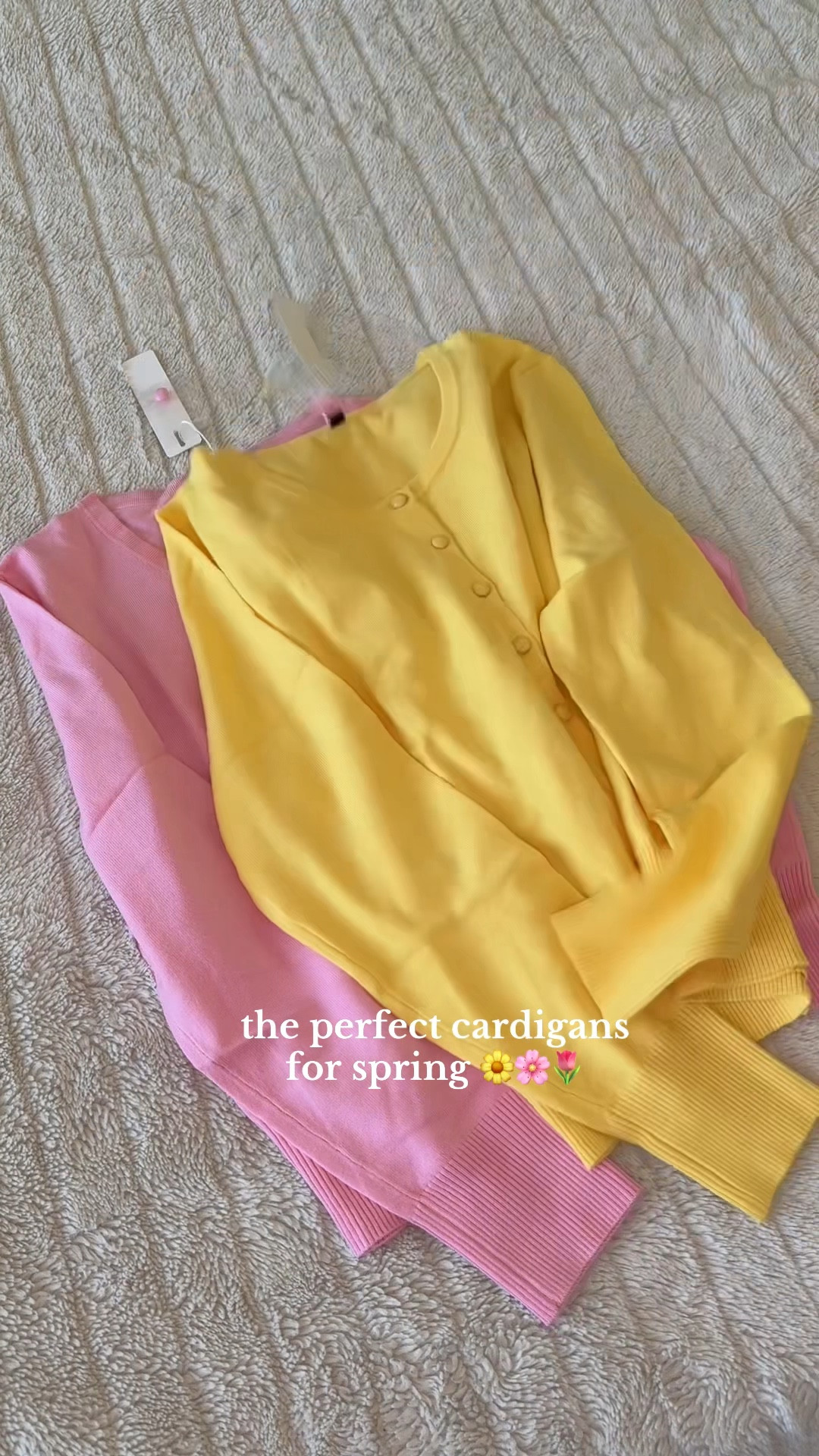 Cardigans for spring 🌼🌸
Wearing size medium! 
Jeans 26 regular 


Spring cardigans, yellow cardigan, pink cardigan, Amazon spring outfit, Amazon cardigan, Abercrombie jeans, light wash jeans, high waisted jeans, spring outfits, white converse platform 