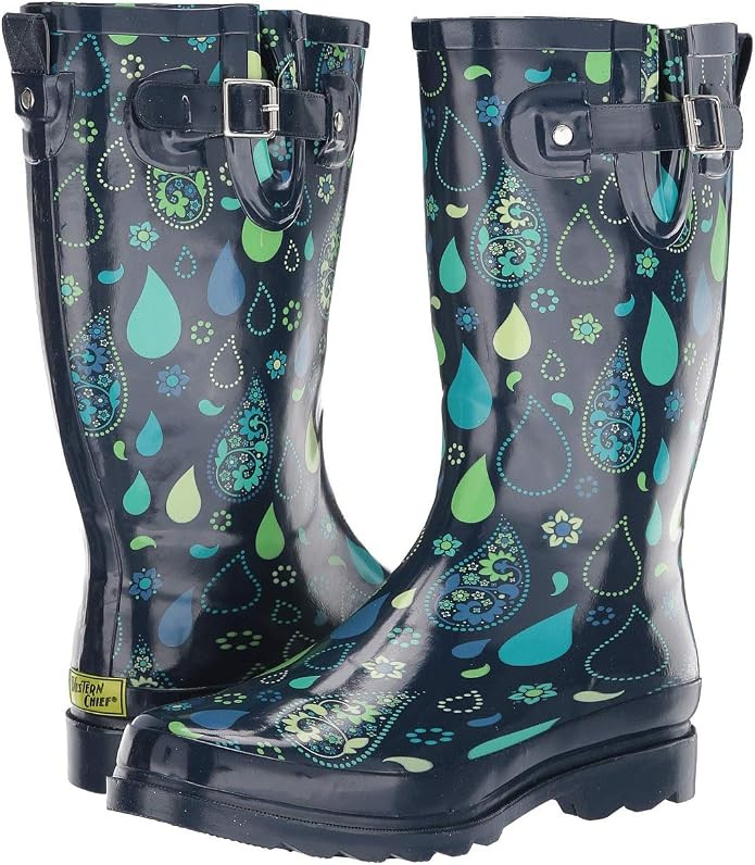 Western Chief Women's Tall Waterproof Rain Boot Outdoor Garden Shoes | Amazon (US)