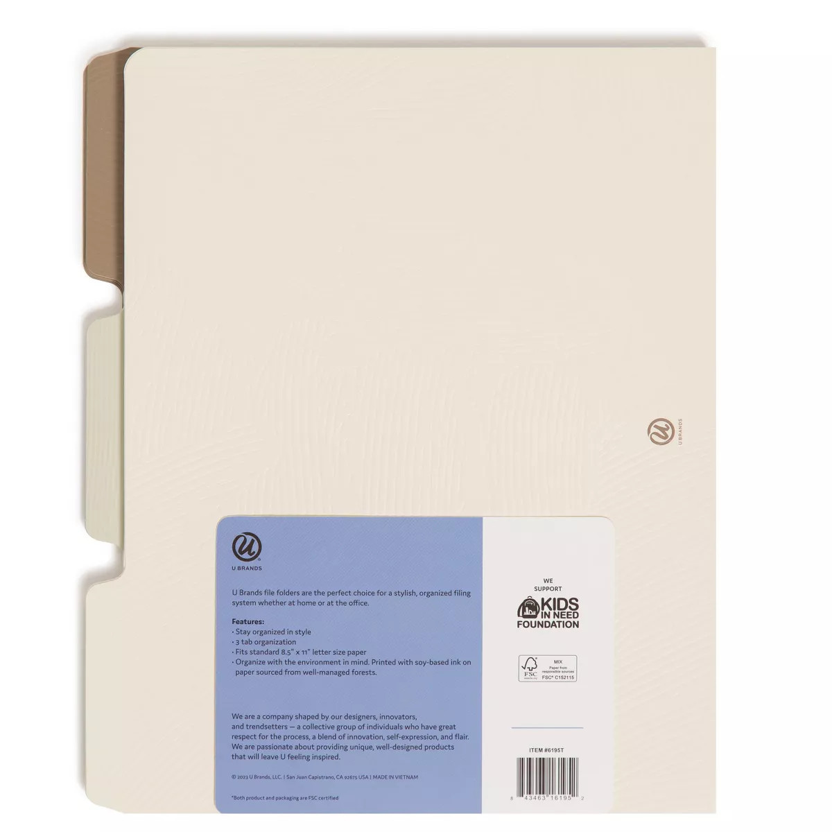 U Brands 12ct File Folders Subtle Textures | Target