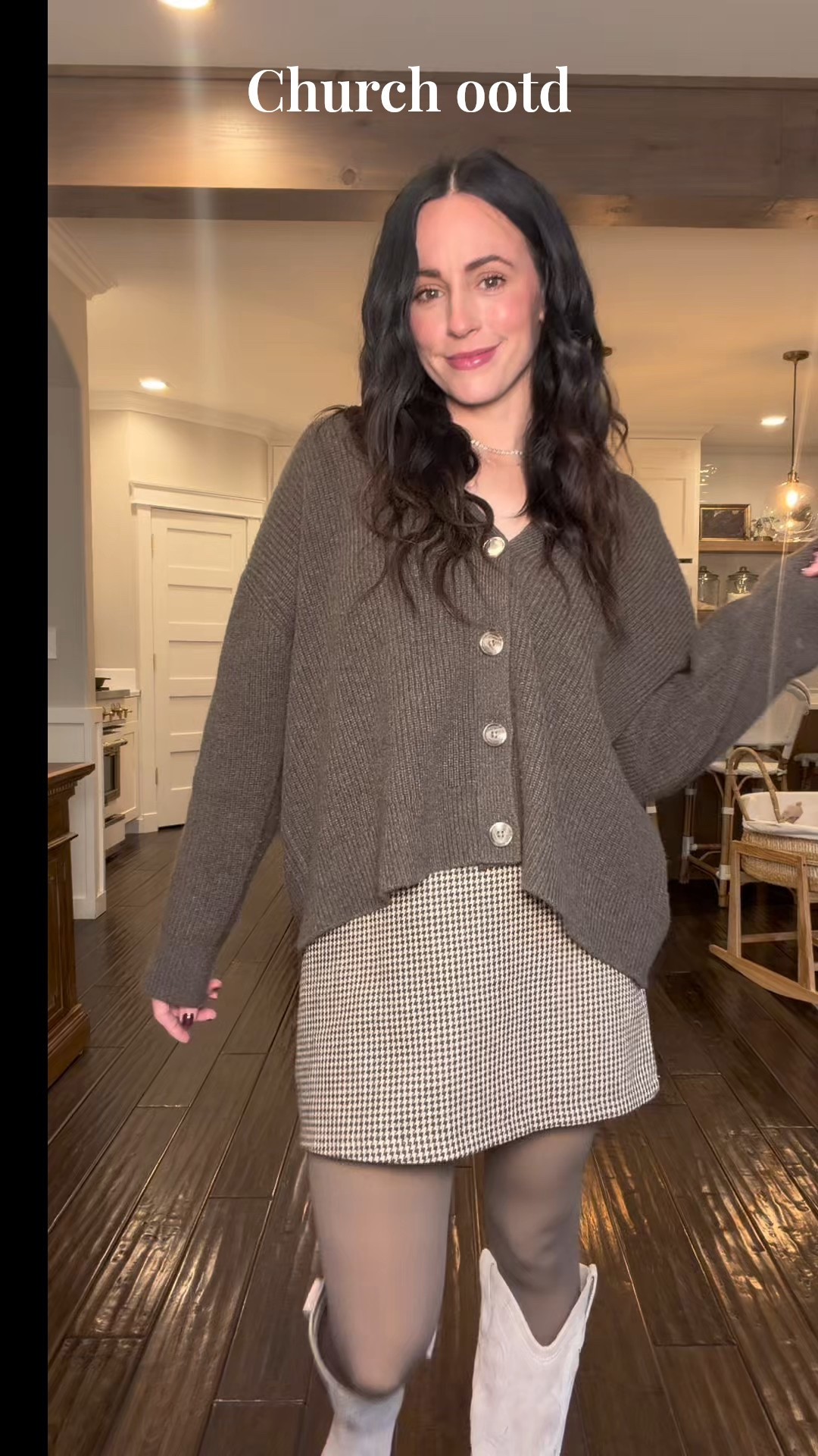 Apparently this outfit works for church or for Thanksgiving with the in-laws, so you’ve got options. 😂👏🏻

Fleece lined tights are a necessity during the cold months around here! You don’t have to shave, self tan or freeze your booty off, what’s not to love? 

#LTKStyleTip #LTKootd #LTKSeasonal