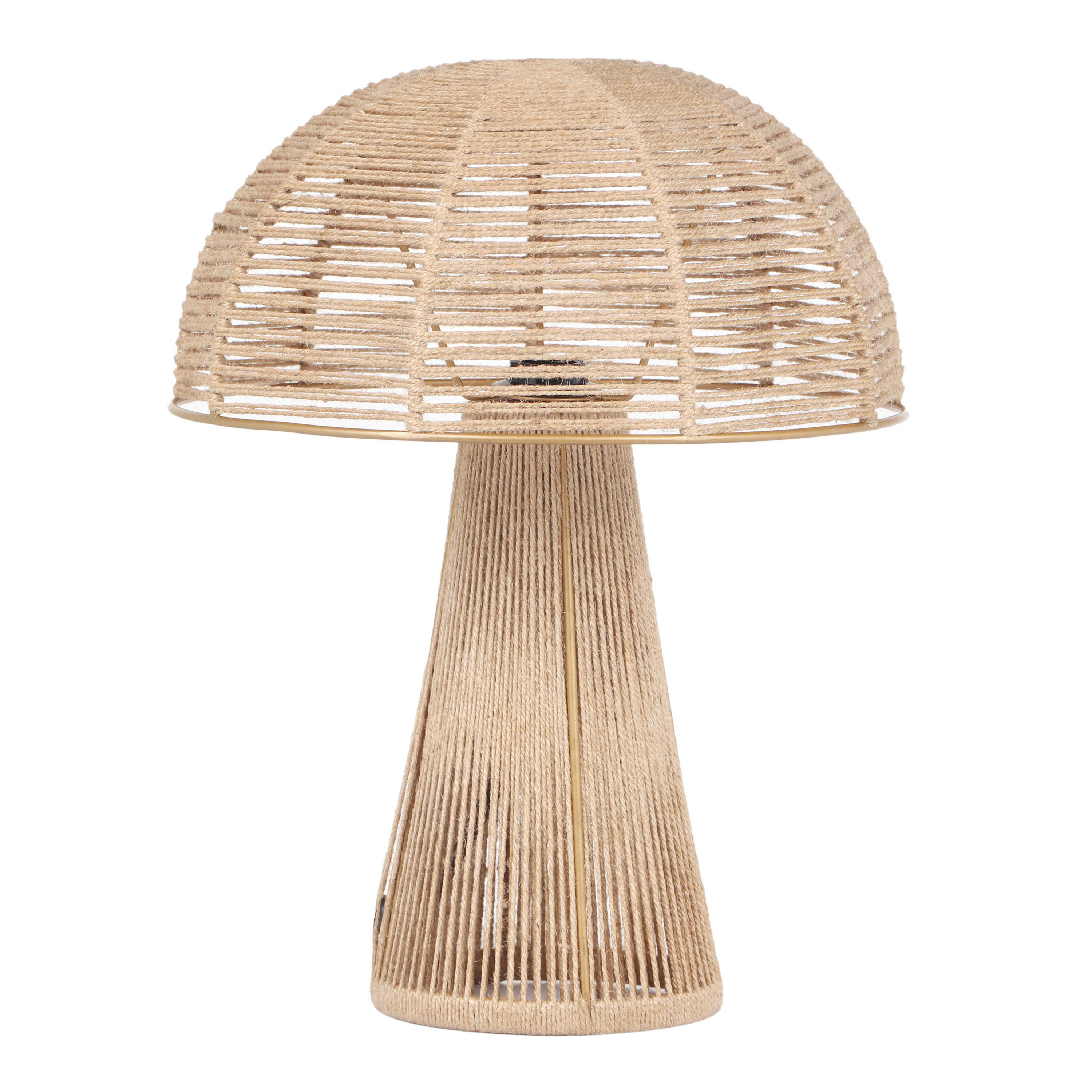 Fenna Jute Rope Dome Table Lamp | World Market