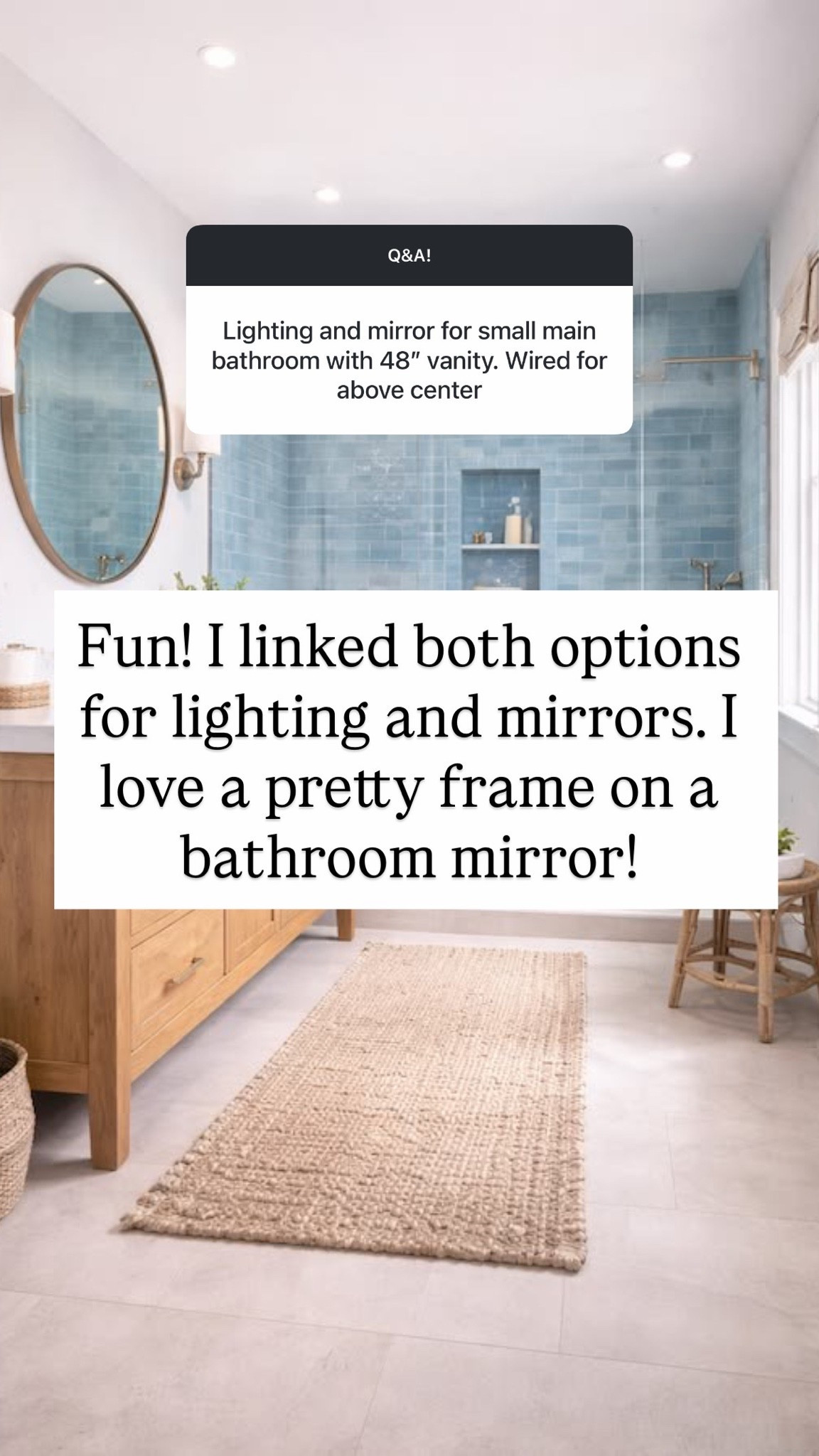 Bathroom options!