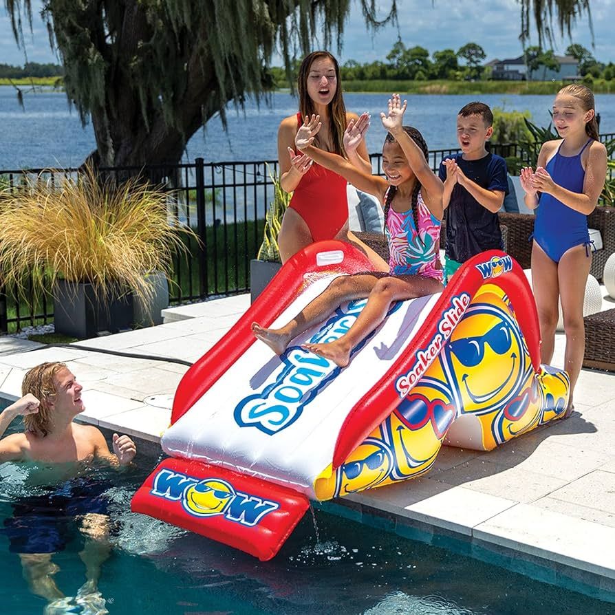 WOW Sports Soaker Splash Pad Slide (Slide Only), Inflatable Water Slide for Splash Pads, Slide fo... | Amazon (US)