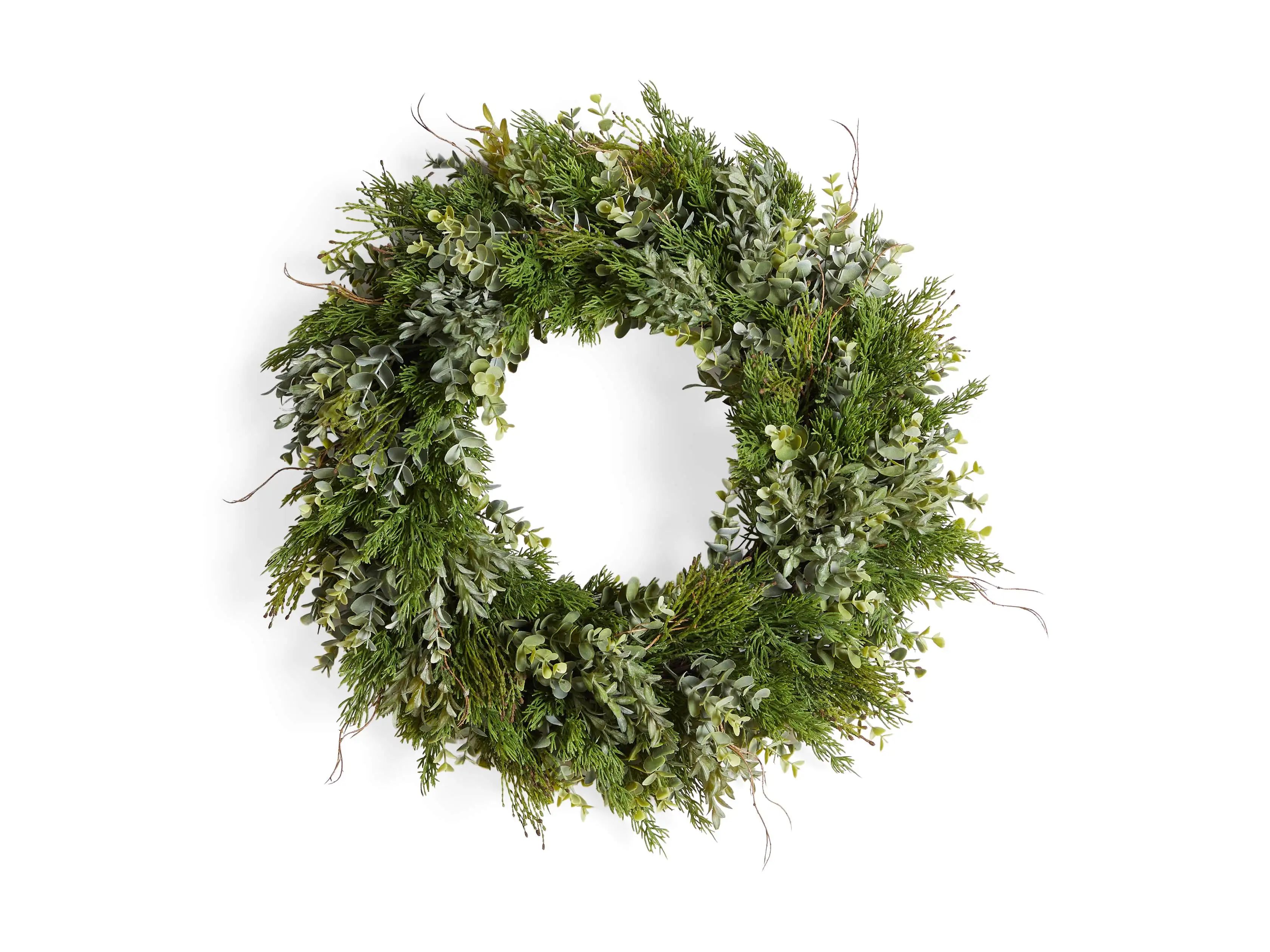 Faux Mixed Greenery Wreath | Arhaus | Arhaus