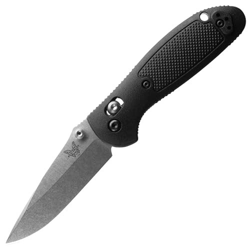 Benchmade - Mini Griptilian 556-S30V Outdoor Knife with Black Grivory Handle, Drop-point Blade (556-S30V) | Amazon (US)