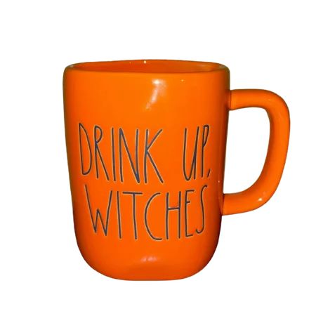 New RAE DUNN Halloween LL DRINK UP WITCHES Orange Mug By Magenta 16oz | Walmart (US)