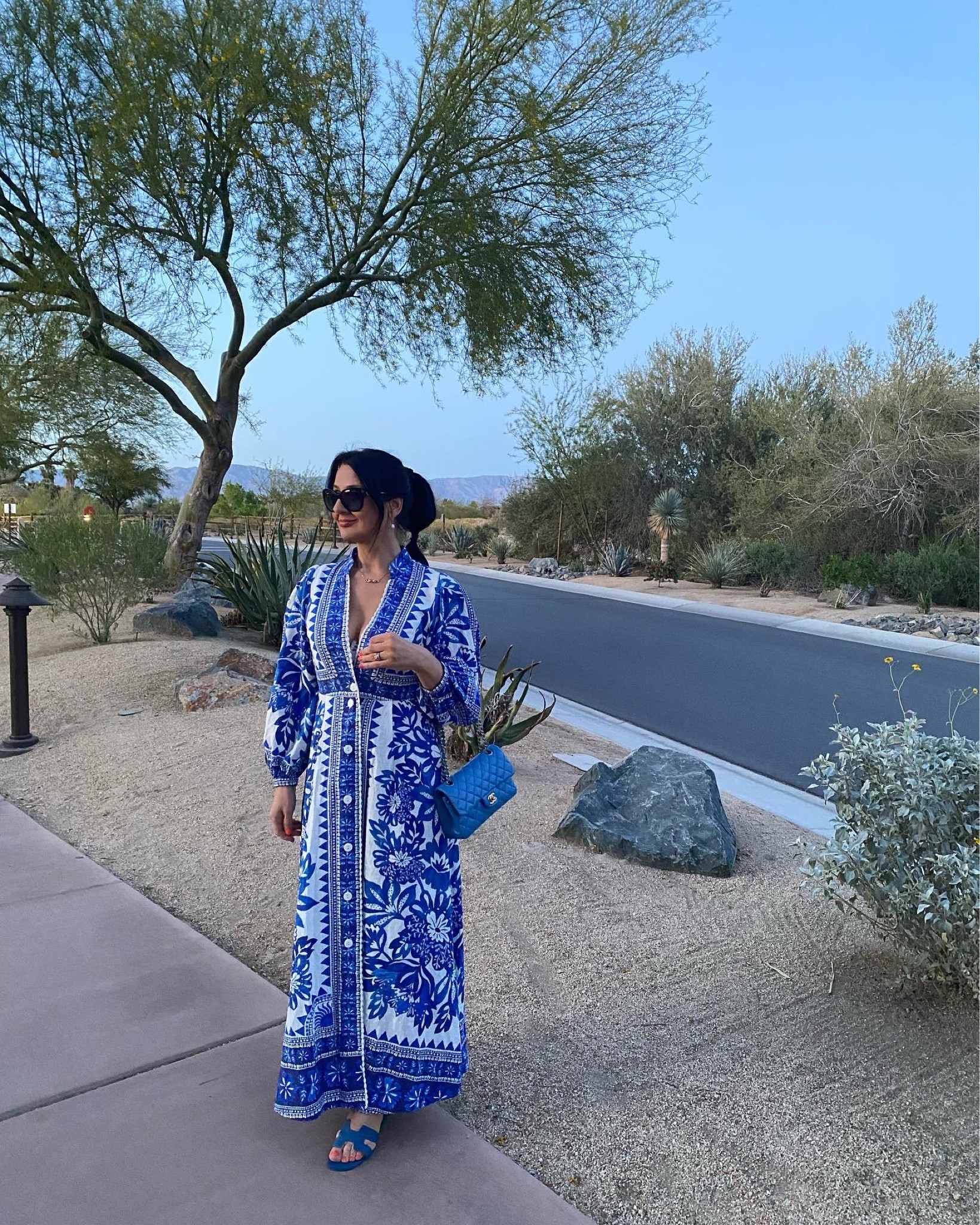 Vacation outfit, resort wear, blue and white outfit, spring dress, summer outfit, kaftan.

#LTKitbag #LTKshoecrush #LTKSeasonal