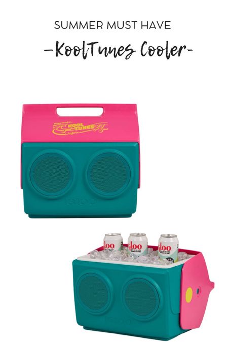 Ok this cooler is PERFECT for summer ☀️pool days, sporting events !! Plays music too ✨🎶