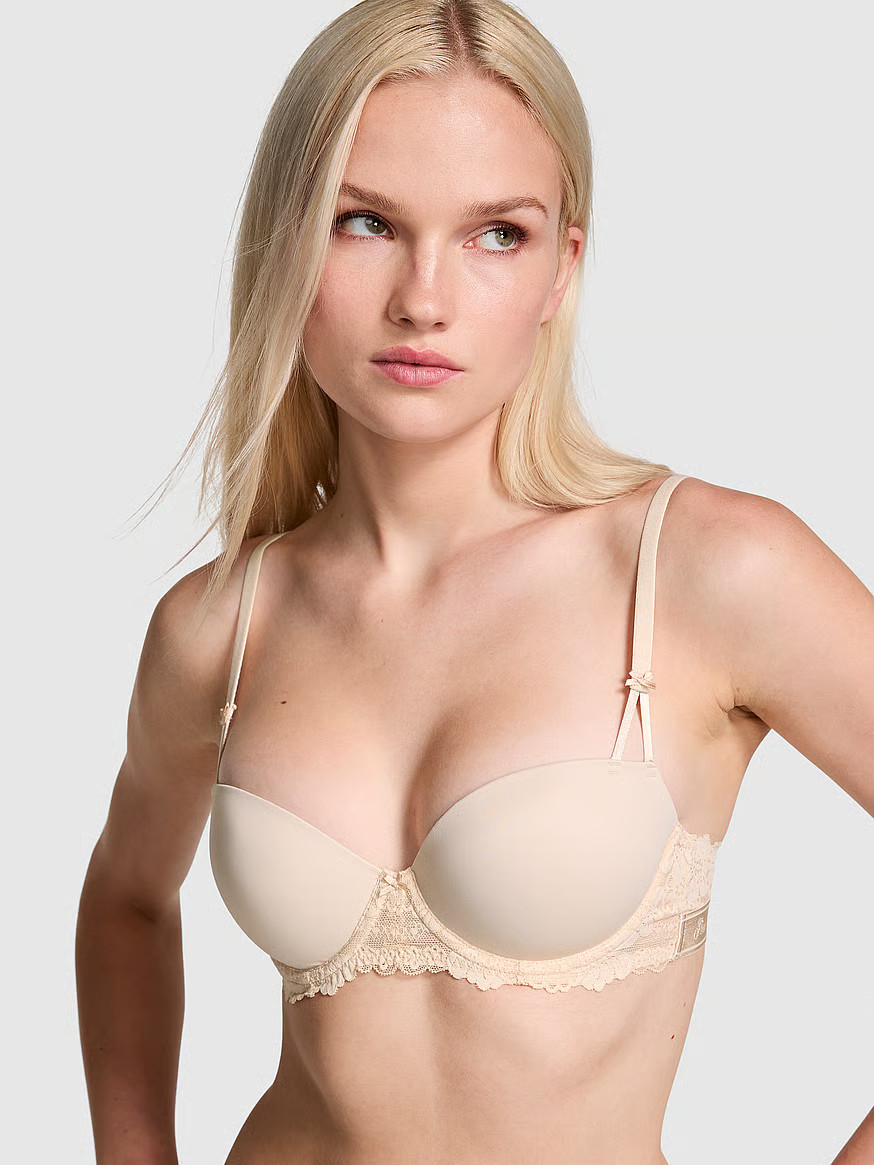 Buy Wink Push-Up Balconette Bra, Marzipan - Order Bras online - PINK US | Victoria's Secret (US / CA )