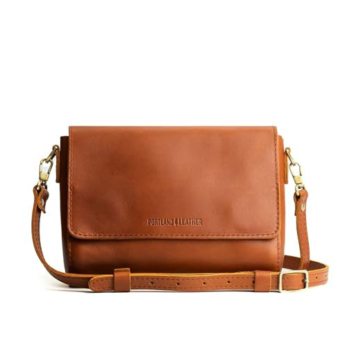 Portland Leather Goods Metro Crossbody Bag for Women – Handmade from the Finest Full-Grain Hides – Features Interior Pocket & Magnetic Closure with Adjustable Strap | Amazon (US)