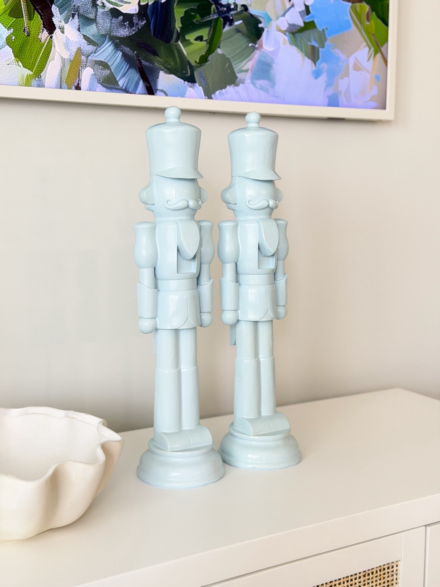 These light blue nutcrackers are online at TJ Maxx! 

HomeGoods find, TJ Maxx find, coastal Christmas, blue nutcracker, Grandmillennial Christmas 

#LTKHoliday #LTKFindsUnder50 #LTKHome