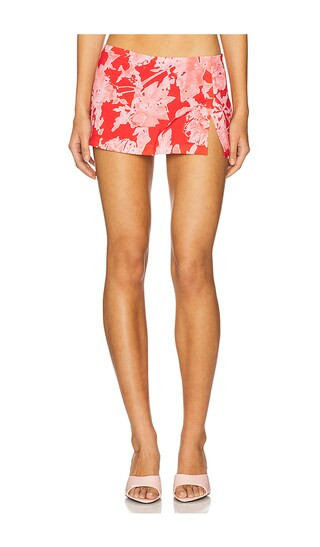 Micro Mini Skirt in Siren Damask | Revolve Clothing (Global)