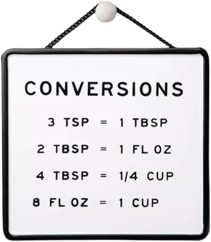 Hearth & Hand With Magnolia Kitchen Conversions Wall Sign Black/White | Amazon (US)