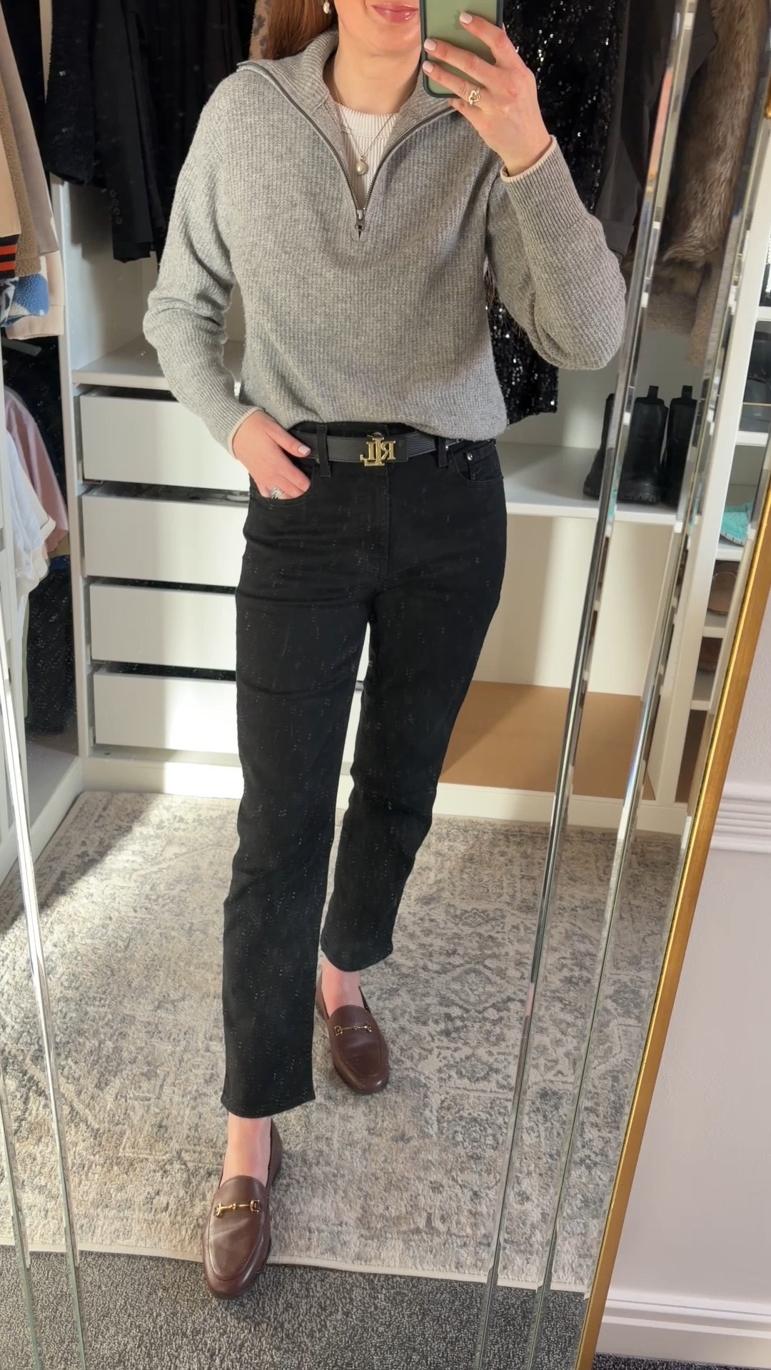 Classic Winter Casual Outfit 🖤🩶

#LTKjeans #LTKwinter #LTKuk