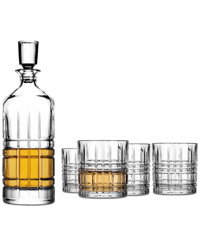 Godinger Boundary Pattern 5-Pc. Whiskey Set, Created for Macy's & Reviews - Glassware & Drinkware... | Macys (US)