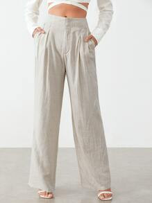 SHEIN BIZwear Slant Pocket Wide Leg Pants SKU: swpants07210512081(1000+ Reviews)$22.49$21.37Join ... | SHEIN