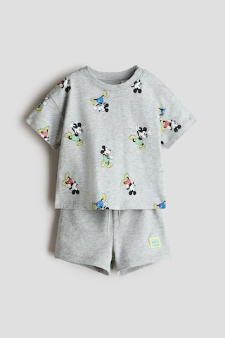 Light gray/Mickey Mouse 2-Piece Printed Set for kids | H&M US | H&M (US + CA)