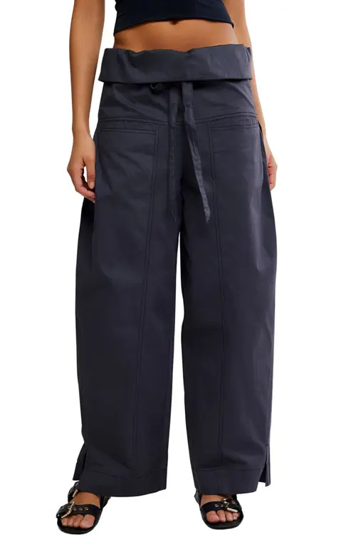 Free People Fisherman Pants in Washed Black at Nordstrom, Size X-Small/small | Nordstrom