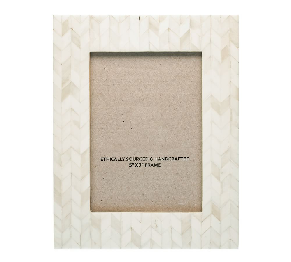 Sonia Bone Picture Frame - White | Pottery Barn (US)