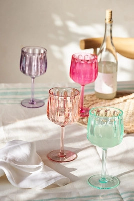 Lucia Acrylic Wine Glasses, Set of 4 | Anthropologie (US)