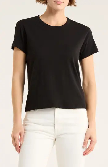 BUCK MASON Crewneck Slubbed T-Shirt in Black at Nordstrom Rack, Size Medium | Nordstrom Rack
