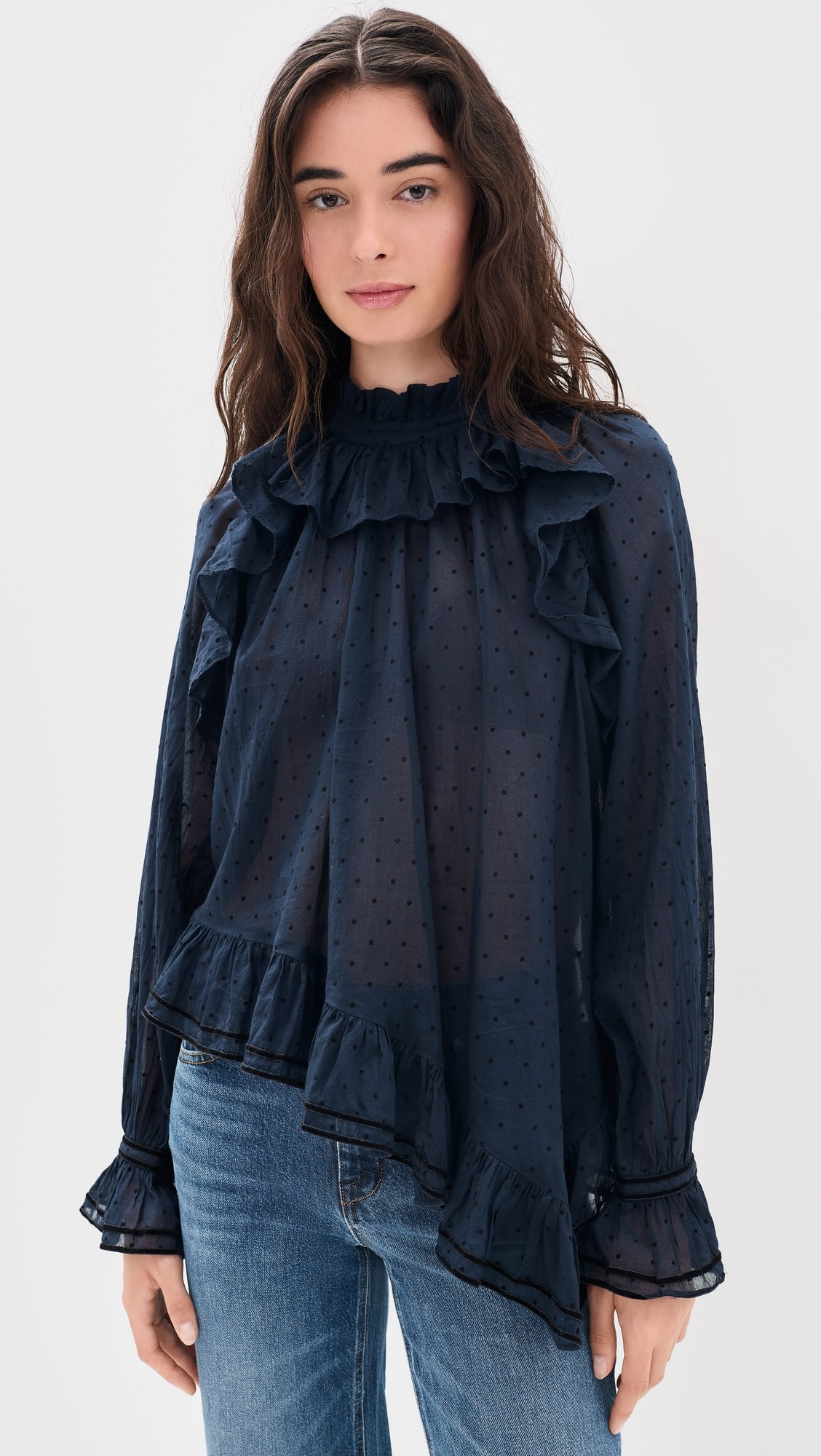 Ulla Johnson Marcella Long Sleeve Cotton Blouse | Shopbop | Shopbop