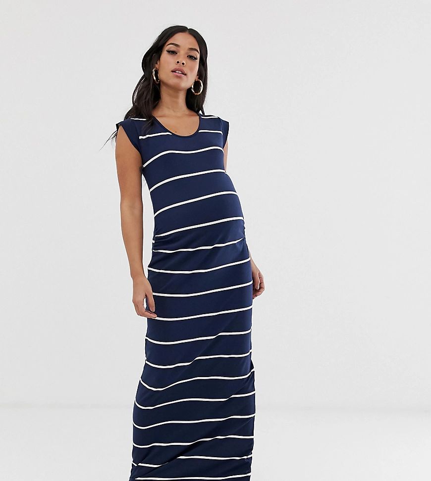 Mamalicious maternity stripe maxi dress-Multi | ASOS (Global)