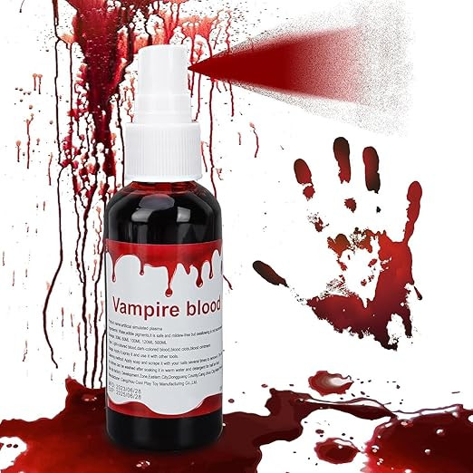 Kunstblut Halloween Fake Blood Blut - 60 ml Kunstblutspray，Halloween Waschbar Kunstblut Make-up... | Amazon (DE)