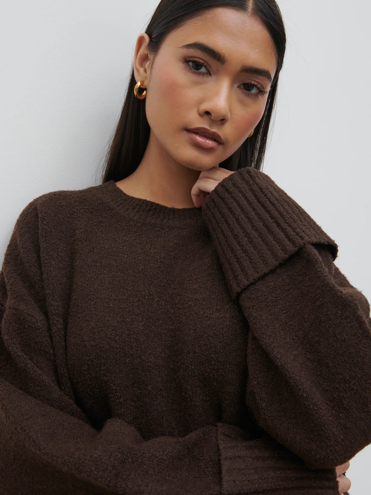 Camille Oversized Borg Jumper | Pretty Lavish (UK)