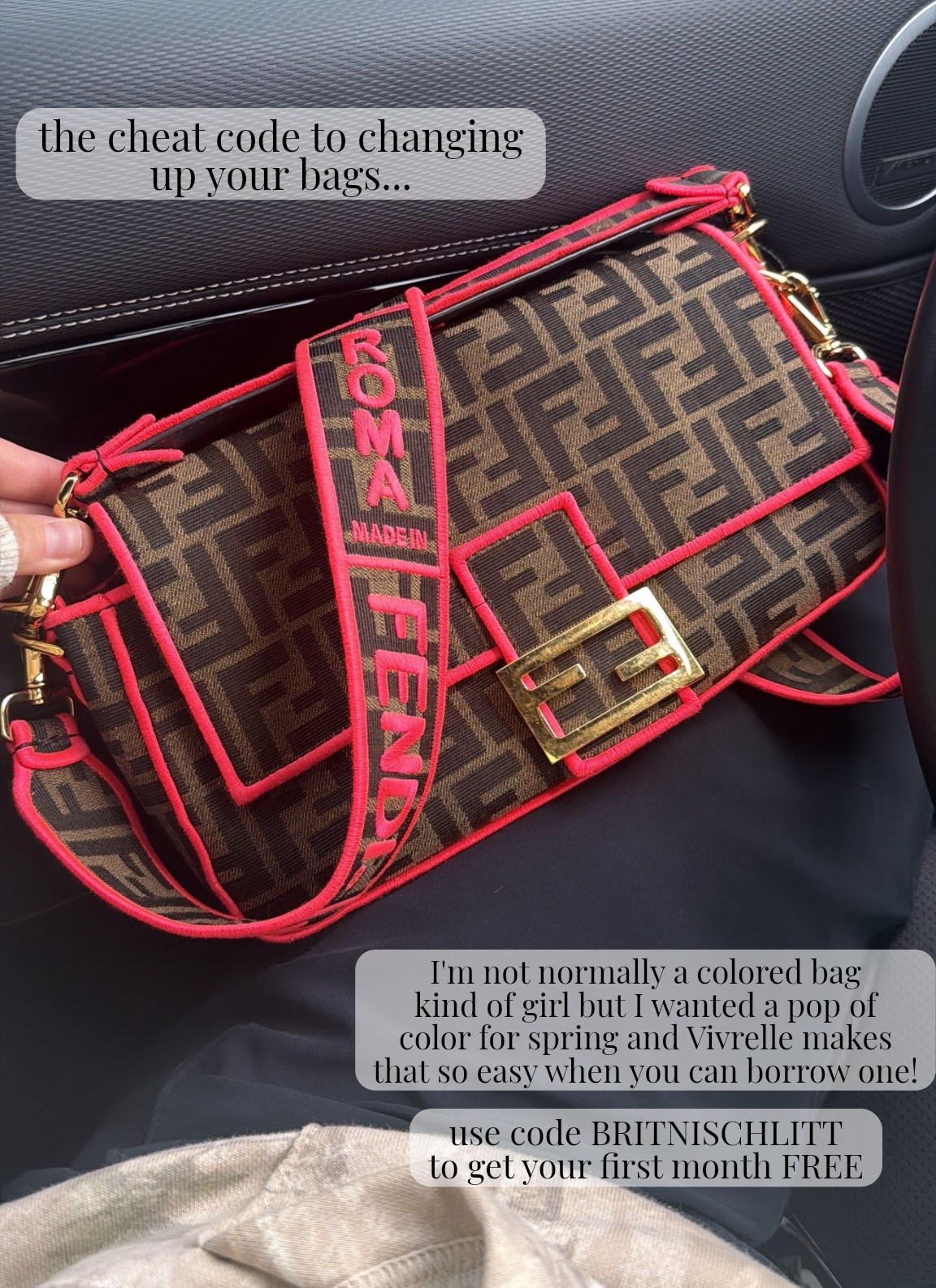 The ultimate mom tip - borrow bags from @vivrelle to go with the season or stage of life you're in! Use code BRITNISCHLITT to get your first month FREE!! #ad #sponsored #momtip #momhack #purse #fendi #budgetfriendly #momlife #mombags #designerbags 

#LTKmomlife #LTKgrwm #LTKMothersDay