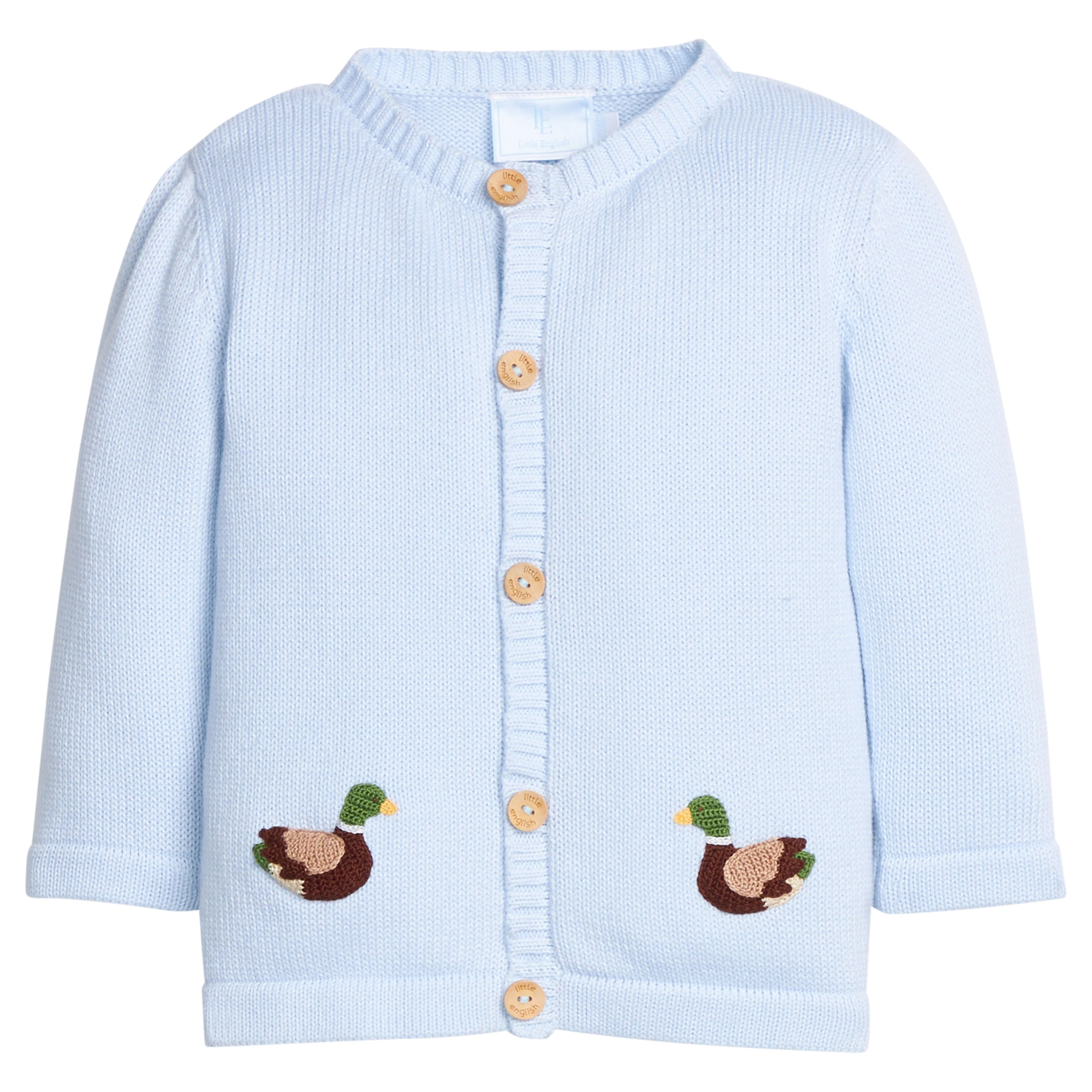 Boy's Crochet Cardigan - Mallard | Little English | Little English