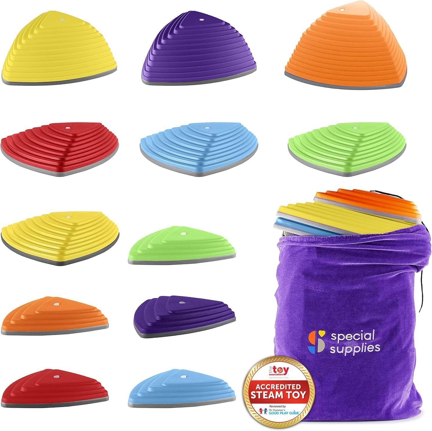 Special Supplies Stepping Stones for Kids Indoor and Outdoor Balance Blocks Promote Coordination,... | Amazon (US)