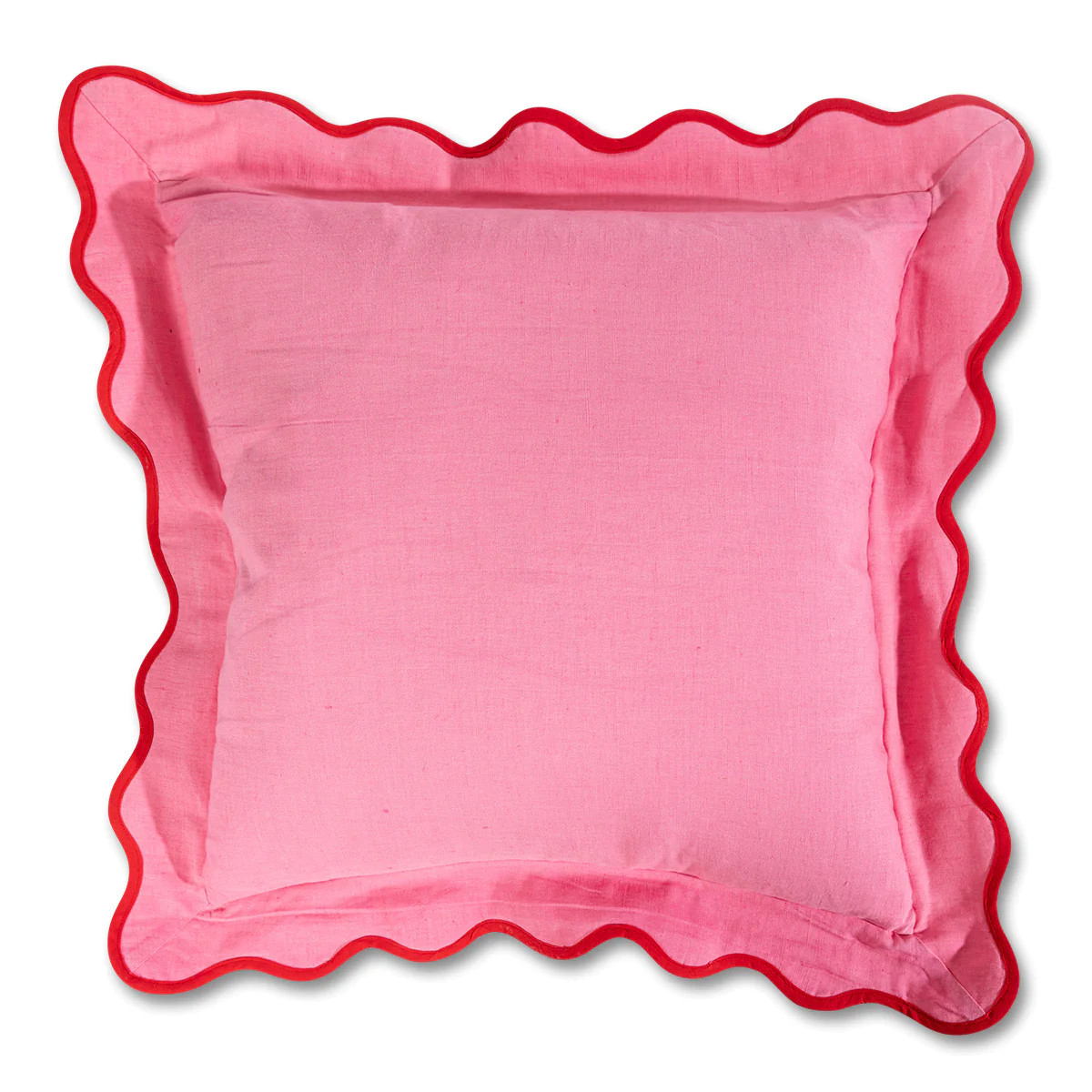 Furbish Studio - Darcy Linen Pillow - Light Pink + Cherry | Furbish Studio