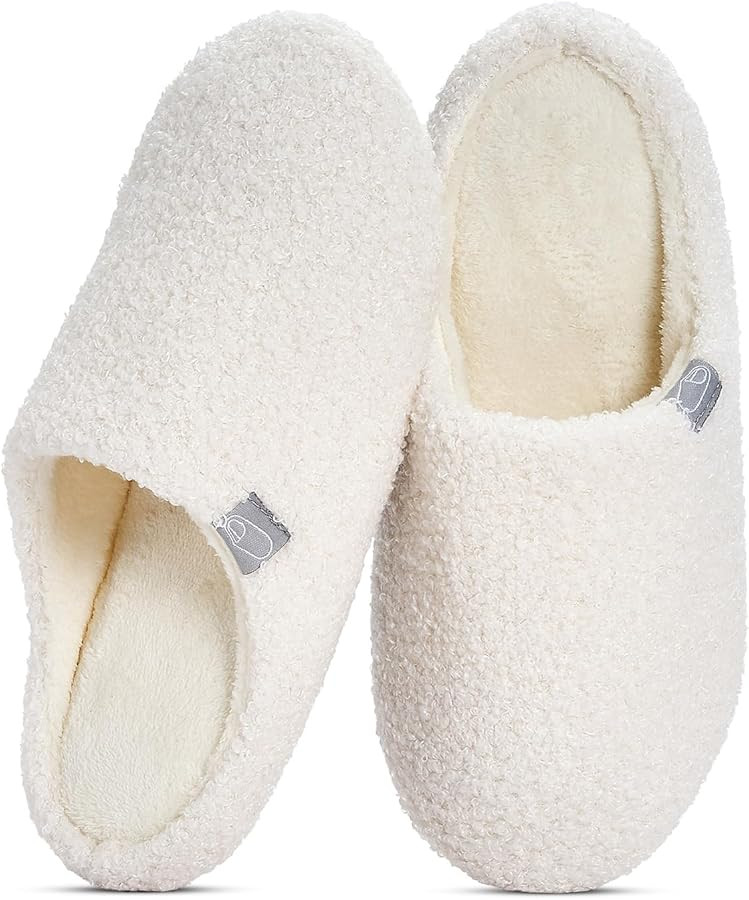 Fuzzy Cozy House Slippers for Woman,Comfy Warm Winter Fall Indoor ladies Slippers,Slip On Washabl... | Amazon (US)