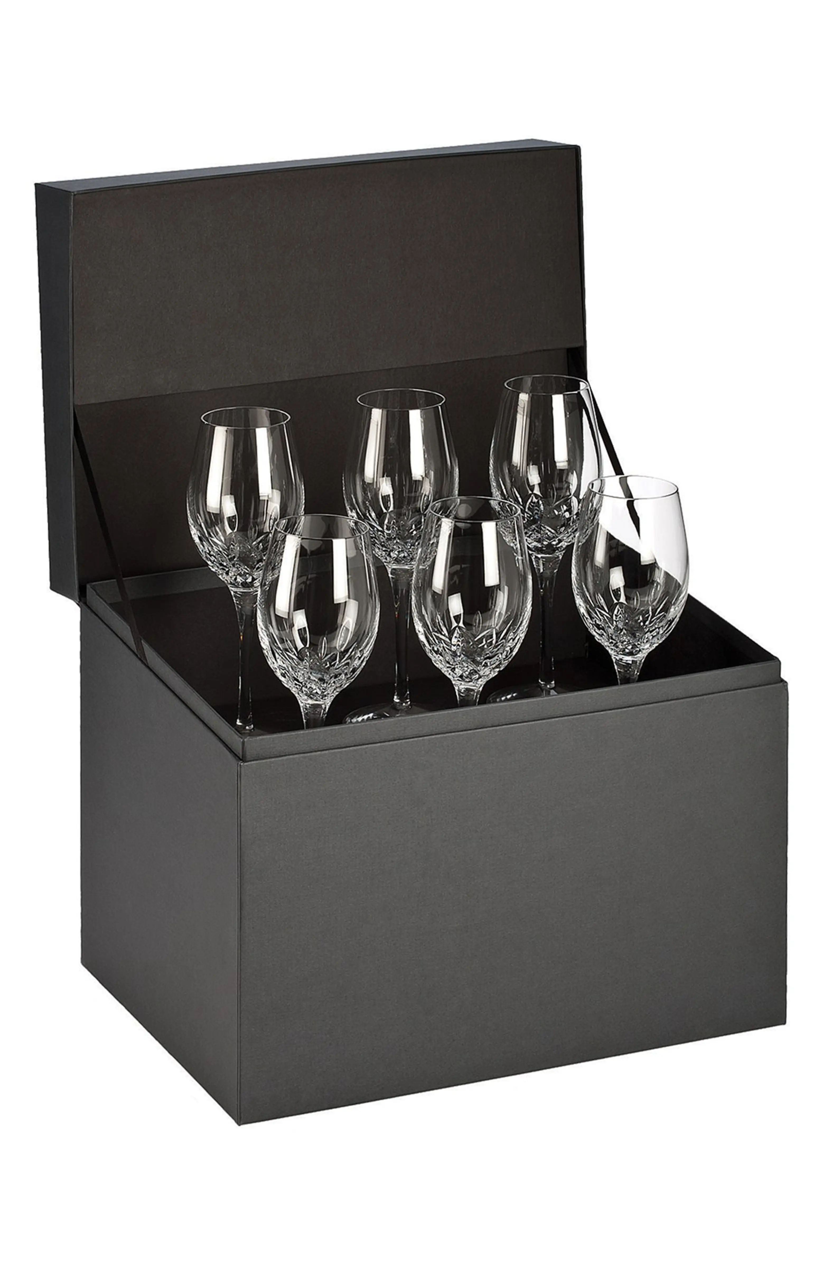'Lismore Essence' Lead Crystal White Wine Glasses | Nordstrom
