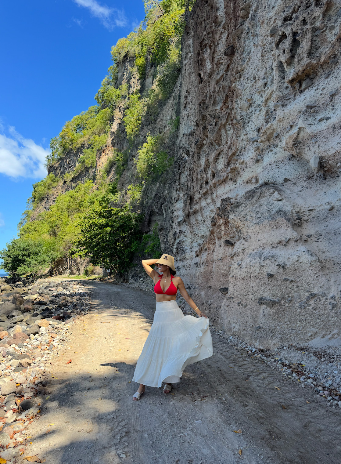 wearing a large top and small bottoms/skirt! use my code hollie35 for 35% off the skirt! 

 #LTKootd #LTKTravel