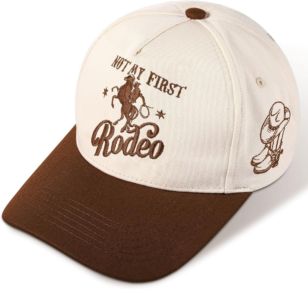 JaGely Two Tone Western Trucker Hat for Women Men Gift Vintage Cowboy Cowgirl Baseball Hat Retro ... | Amazon (US)