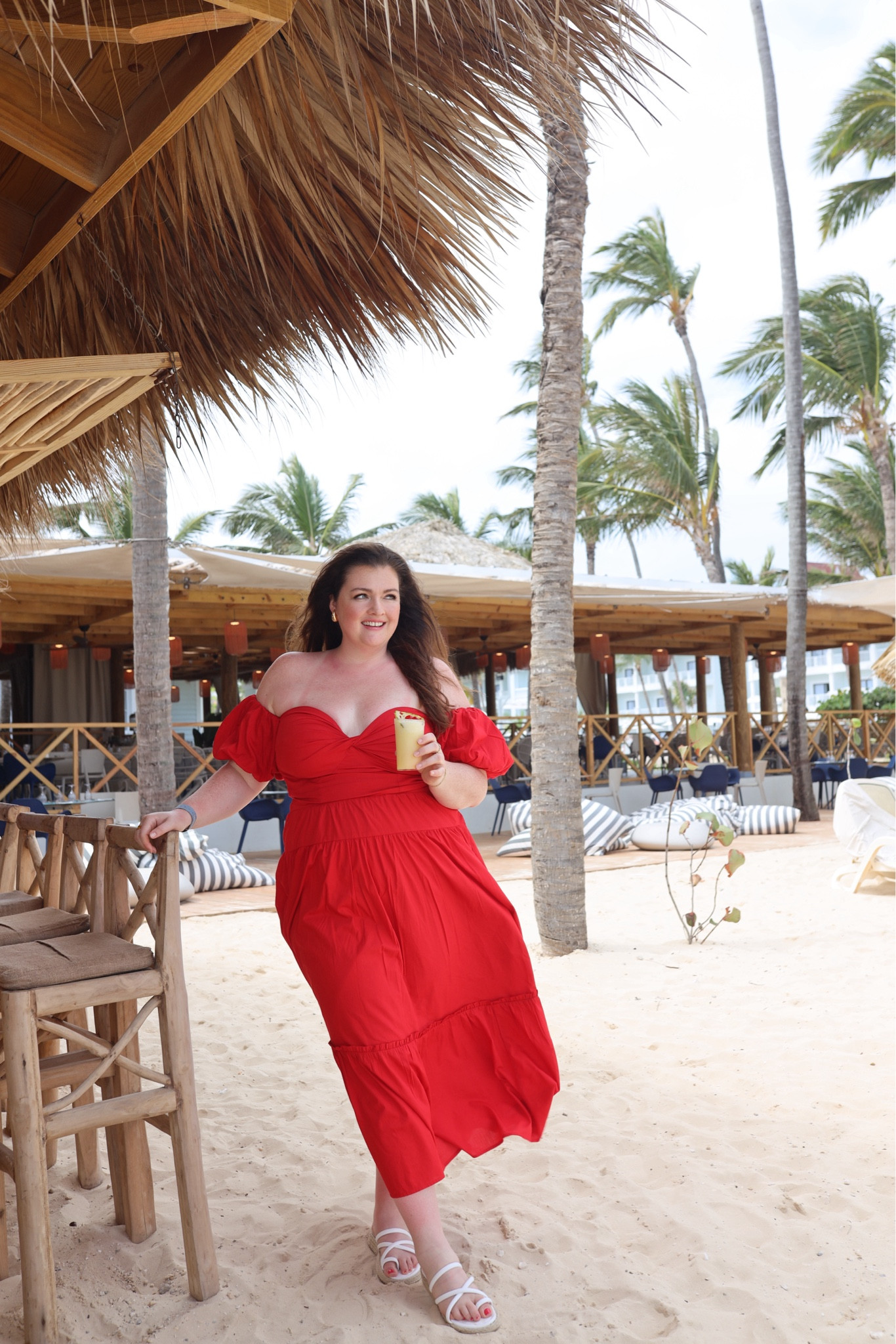 Vacation look for plus size Abercrombie sale, vacation look matching set, wearing size XL will fit up to a size 18. 

#LTKtravel #LTKSpringSale #LTKplussize
