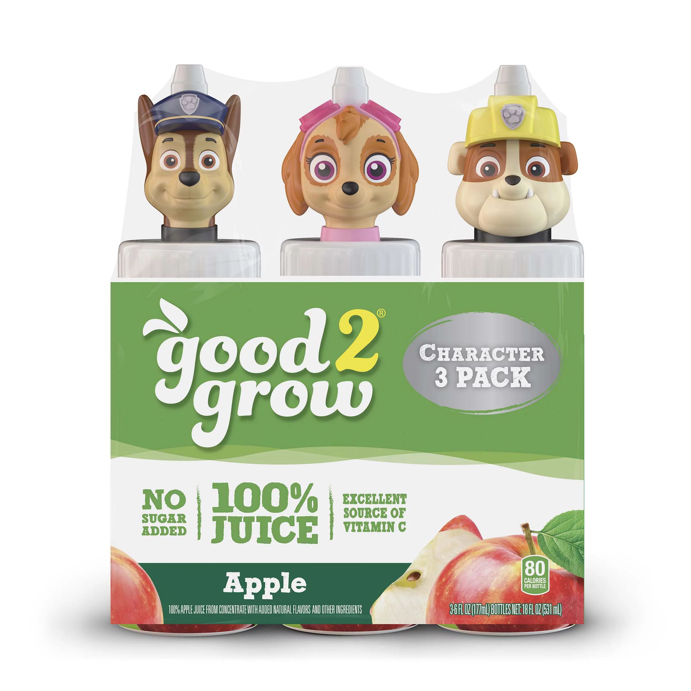 good2grow 6oz 100% Apple Juice 3 pack (Character Tops Vary) - Walmart.com | Walmart (US)