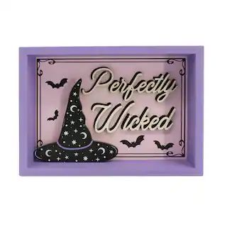 8" Perfectly Wicked Block Tabletop Sign by Ashland® | Michaels | Michaels Stores