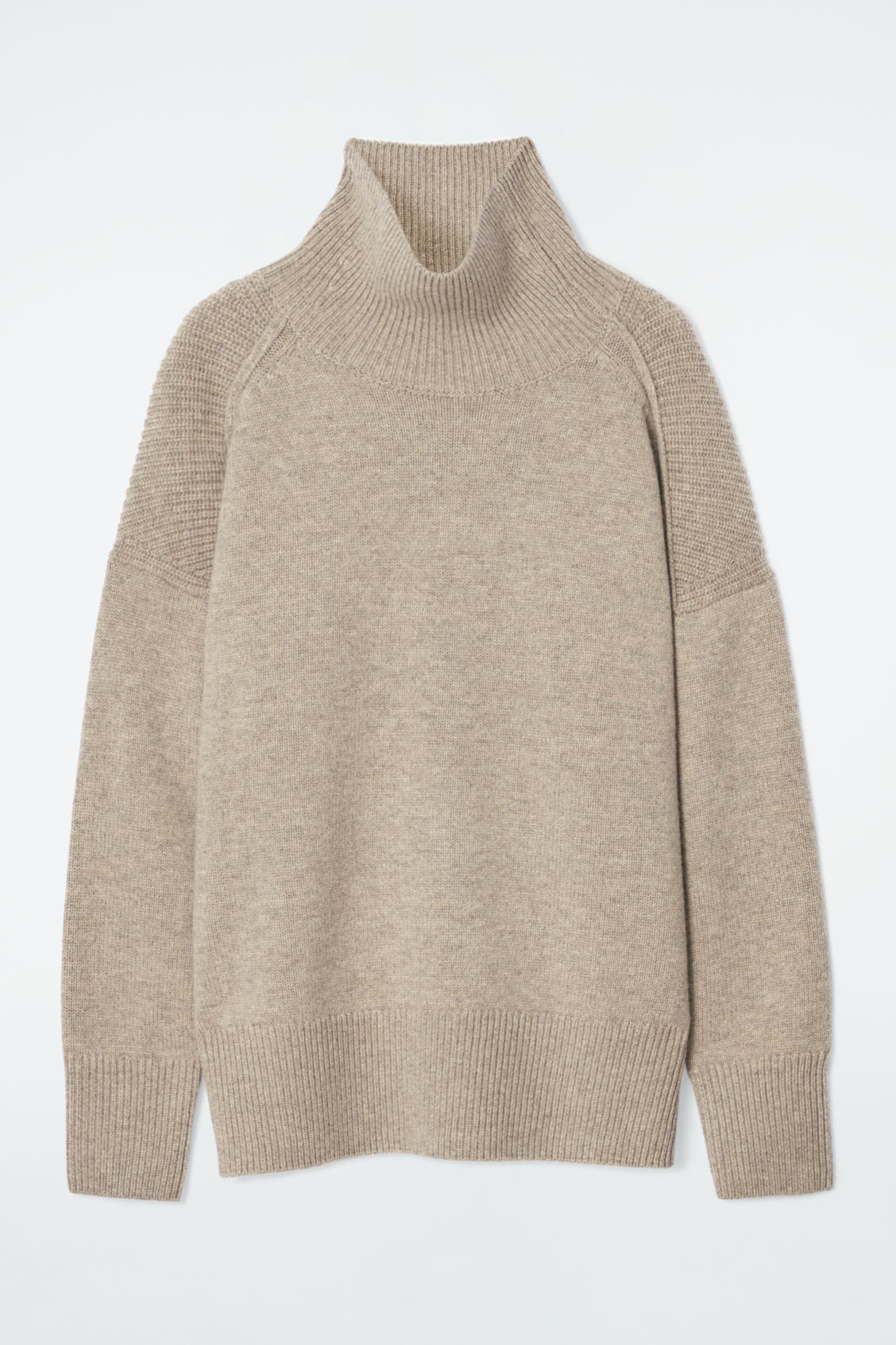 RIBBED MERINO WOOL TURTLENECK JUMPER | COS UK
