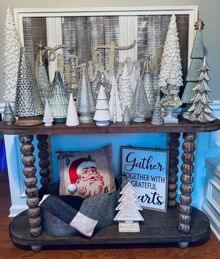 Christmas tree entryway table/table top decor 

#2TodayFinds #2TodayRecommendations 

#LTKHoliday #LTKhome #LTKSeasonal