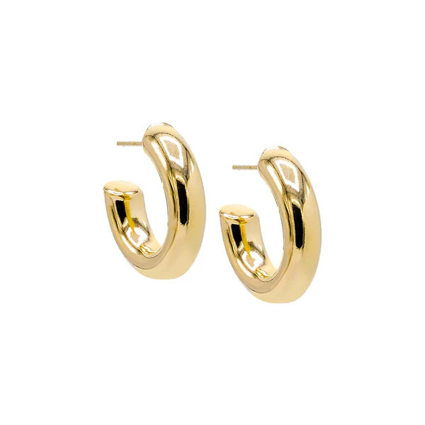 Thick Hollow Hoop Earring | Adina Eden