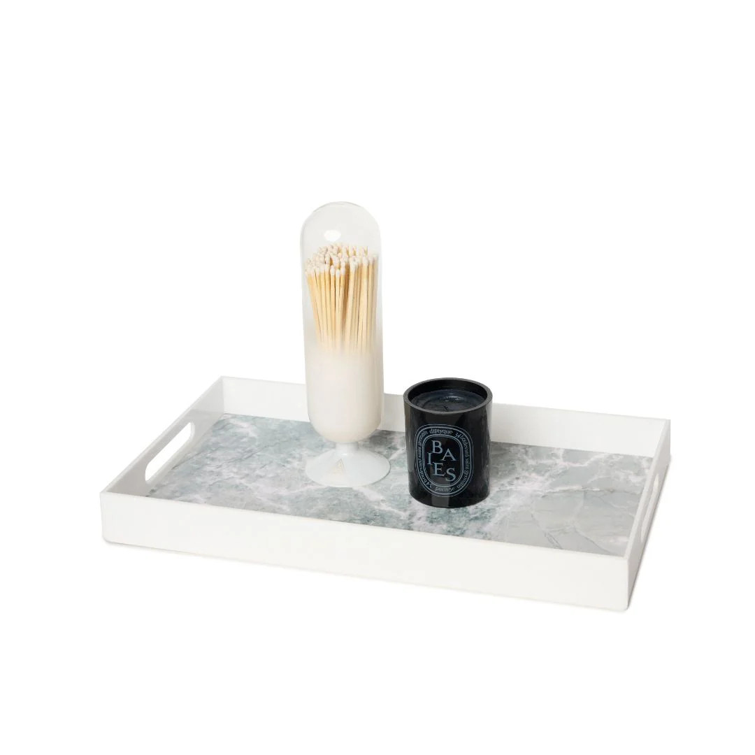 White Acrylic Serving Tray | Lindsay Albanese