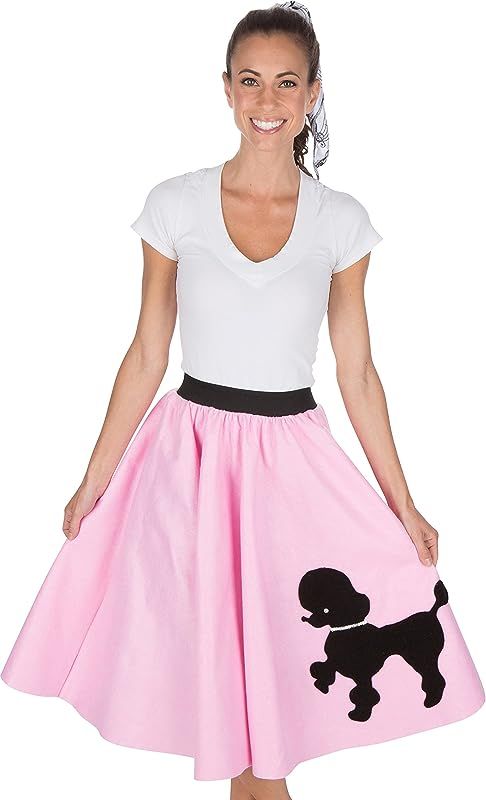 Adult Poodle Skirt with Musical Note printed Scarf | Amazon (US)